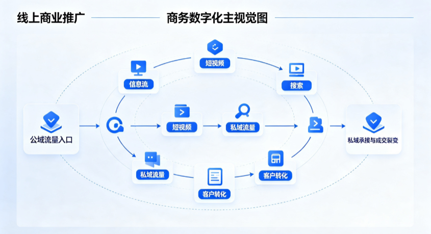 西市区线上商业推广怎么做？全域流量闭环搭建与低成本转化实战指南